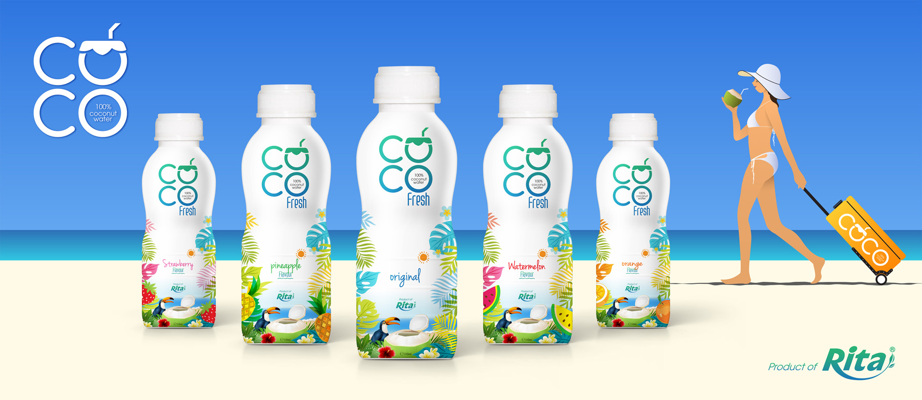 330ml Coconut water fresh with orange