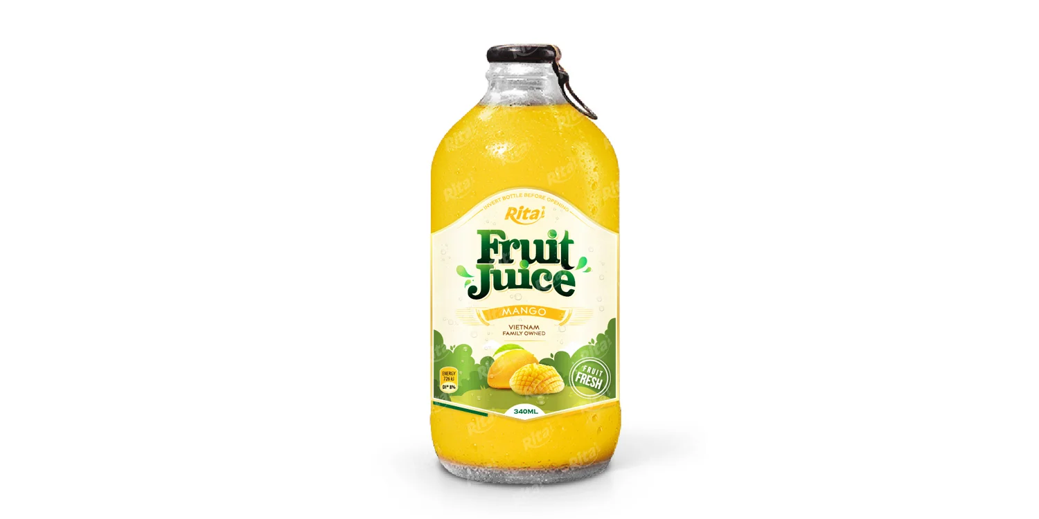 Fruit Juice Mango fruit juice 340ml glass bottle