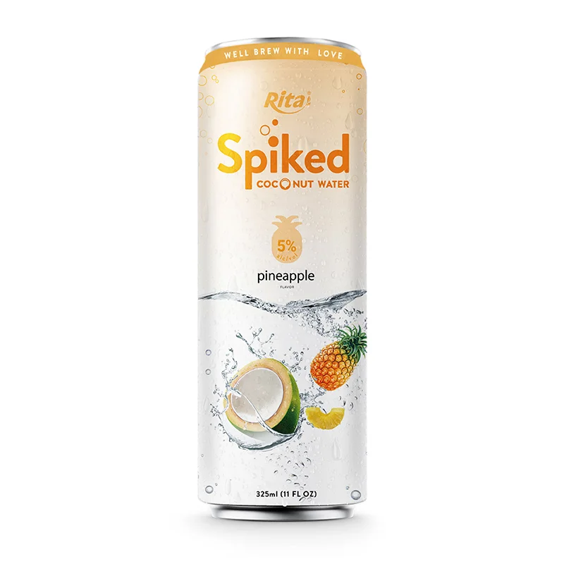 Soft Drink Spiked Coconut Water Pineapple