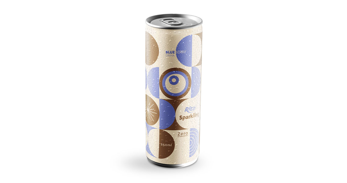 blueberry sparkling drink 250ml