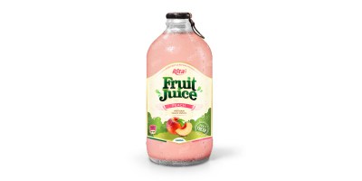 Peach fruit juice 340ml glass bottle  from RITA US