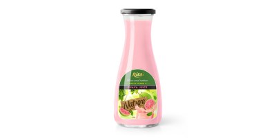 Juice packaging design guava juice 1L Glass bottle from RITA US