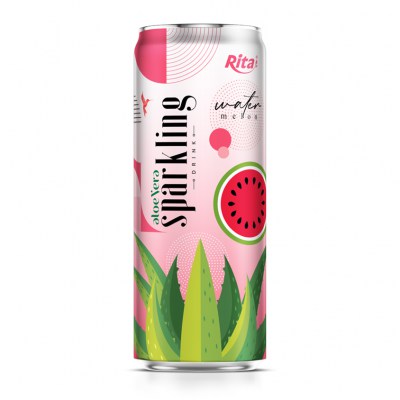 sparkling  drink aloe vera juice watermelon flavour