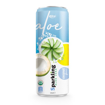 Private label brand Sparkling  aloe vera  coconut 320ml from RITA US