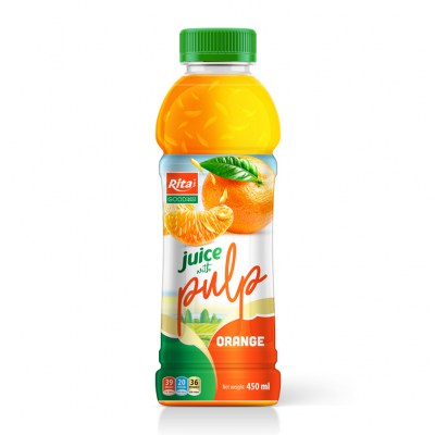 Orange juice with Pulp 450ml Pet