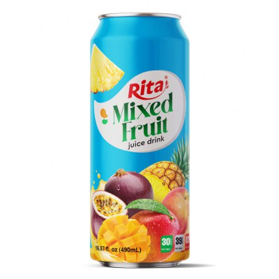 Fresh Flavor NFC 490ml Can Mixed Fruit Juice