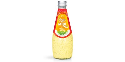 fruit juice brands vanilla with Basil seed Milk 290ml from RITA US