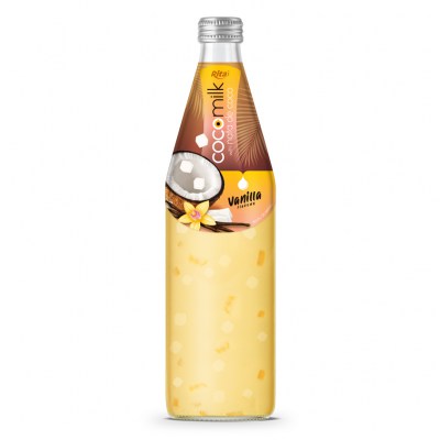 Cocomilk with nata de coco 485ml vanilla