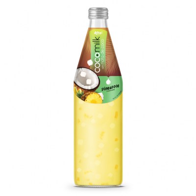 Cocomilk with nata de coco 485ml pineapple