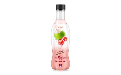 pet bottle 400ml spakling Coconut water caranberry